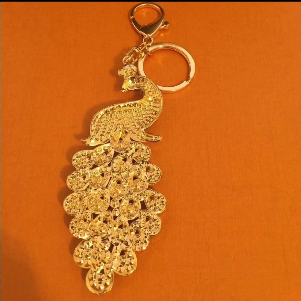 ❤️❤️❤️NEW multi-color large peacock purse charm❤️❤️❤️ - Picture 9 of 9